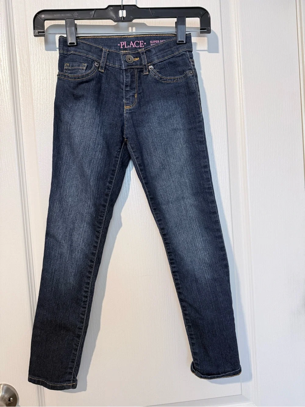 The Children’s Place Girls Super Skinny Jeans Size 6X/7 Slim Dark Wash